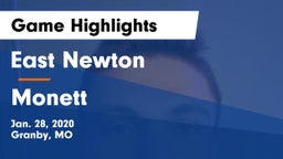 East Newton  vs Monett  Game Highlights - Jan. 28, 2020