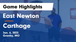 East Newton  vs Carthage  Game Highlights - Jan. 6, 2023