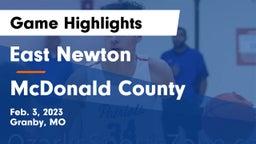 East Newton  vs McDonald County  Game Highlights - Feb. 3, 2023