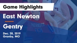 East Newton  vs Gentry  Game Highlights - Dec. 28, 2019