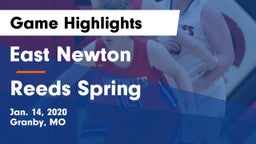 East Newton  vs Reeds Spring  Game Highlights - Jan. 14, 2020