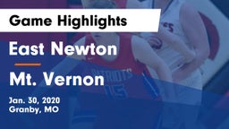 East Newton  vs Mt. Vernon  Game Highlights - Jan. 30, 2020