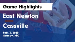East Newton  vs Cassville  Game Highlights - Feb. 3, 2020