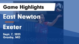 East Newton  vs Exeter  Game Highlights - Sept. 7, 2023