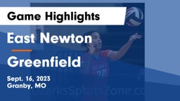East Newton  vs Greenfield  Game Highlights - Sept. 16, 2023