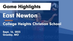 East Newton  vs College Heights Christian School Game Highlights - Sept. 16, 2023