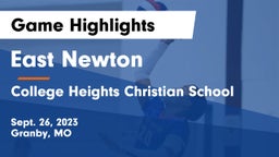 East Newton  vs College Heights Christian School Game Highlights - Sept. 26, 2023