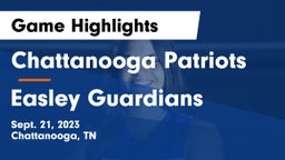 Chattanooga Patriots vs Easley Guardians Game Highlights - Sept. 21, 2023