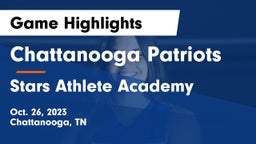 Chattanooga Patriots vs Stars Athlete Academy Game Highlights - Oct. 26, 2023
