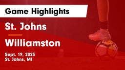 St. Johns  vs Williamston  Game Highlights - Sept. 19, 2023