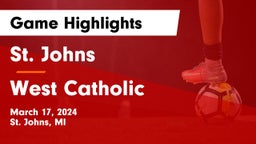 St. Johns  vs West Catholic  Game Highlights - March 17, 2024