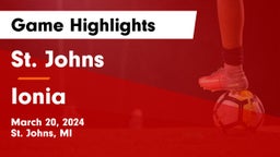 St. Johns  vs Ionia  Game Highlights - March 20, 2024