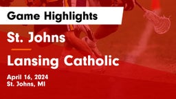 St. Johns  vs Lansing Catholic  Game Highlights - April 16, 2024