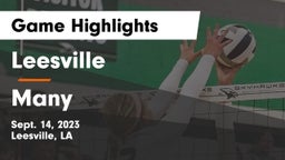 Leesville  vs Many Game Highlights - Sept. 14, 2023