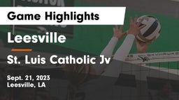 Leesville  vs St. Luis Catholic Jv  Game Highlights - Sept. 21, 2023