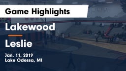 Lakewood  vs Leslie  Game Highlights - Jan. 11, 2019