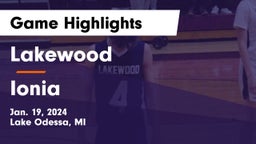 Lakewood  vs Ionia  Game Highlights - Jan. 19, 2024