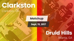 Matchup: Clarkston High vs. Druid Hills  2017