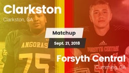 Matchup: Clarkston High vs. Forsyth Central  2018