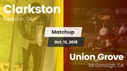Matchup: Clarkston High vs. Union Grove  2018