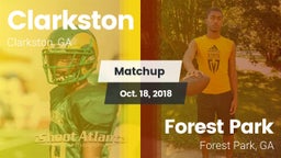 Matchup: Clarkston High vs. Forest Park  2018