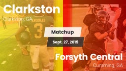Matchup: Clarkston High vs. Forsyth Central  2019