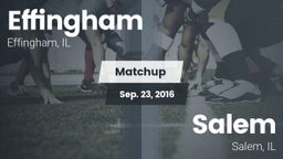 Matchup: Effingham High Schoo vs. Salem  2016