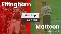 Matchup: Effingham High Schoo vs. Mattoon  2016