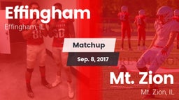 Matchup: Effingham High Schoo vs. Mt. Zion  2017