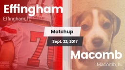 Matchup: Effingham High Schoo vs. Macomb  2017