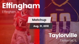 Matchup: Effingham High Schoo vs. Taylorville  2018