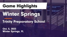 Winter Springs  vs Trinity Preparatory School Game Highlights - Oct. 5, 2023