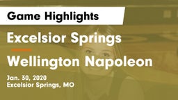 Excelsior Springs  vs Wellington Napoleon Game Highlights - Jan. 30, 2020