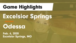 Excelsior Springs  vs Odessa  Game Highlights - Feb. 6, 2020