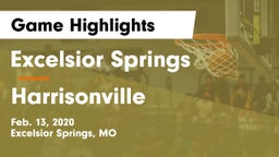 Excelsior Springs  vs Harrisonville  Game Highlights - Feb. 13, 2020
