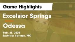 Excelsior Springs  vs Odessa  Game Highlights - Feb. 25, 2020