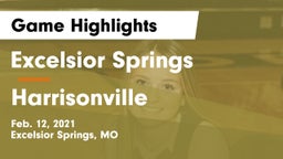 Excelsior Springs  vs Harrisonville  Game Highlights - Feb. 12, 2021