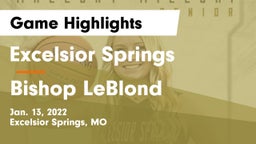 Excelsior Springs  vs Bishop LeBlond  Game Highlights - Jan. 13, 2022