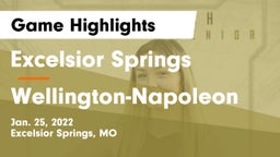 Excelsior Springs  vs Wellington-Napoleon  Game Highlights - Jan. 25, 2022