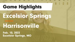 Excelsior Springs  vs Harrisonville  Game Highlights - Feb. 10, 2022