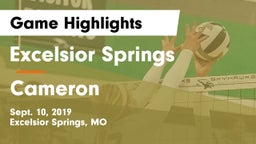 Excelsior Springs  vs Cameron  Game Highlights - Sept. 10, 2019