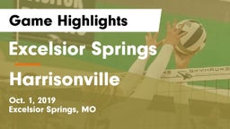Excelsior Springs  vs Harrisonville  Game Highlights - Oct. 1, 2019