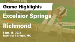Excelsior Springs  vs Richmond  Game Highlights - Sept. 18, 2021