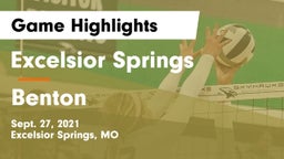 Excelsior Springs  vs Benton  Game Highlights - Sept. 27, 2021