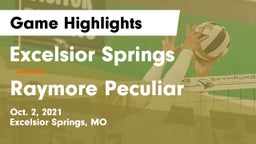 Excelsior Springs  vs Raymore Peculiar  Game Highlights - Oct. 2, 2021