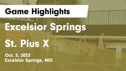 Excelsior Springs  vs St. Pius X  Game Highlights - Oct. 3, 2022