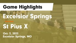 Excelsior Springs  vs St Pius X Game Highlights - Oct. 2, 2023