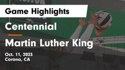 Centennial  vs Martin Luther King  Game Highlights - Oct. 11, 2023