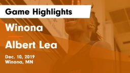 Winona  vs Albert Lea  Game Highlights - Dec. 10, 2019