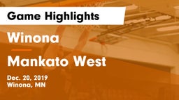Winona  vs Mankato West  Game Highlights - Dec. 20, 2019